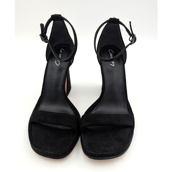 Circus NY Holmes Ankle Strap Block Heeled Sandal Women's Black Size US6 EU37 - Picture 2 of 10